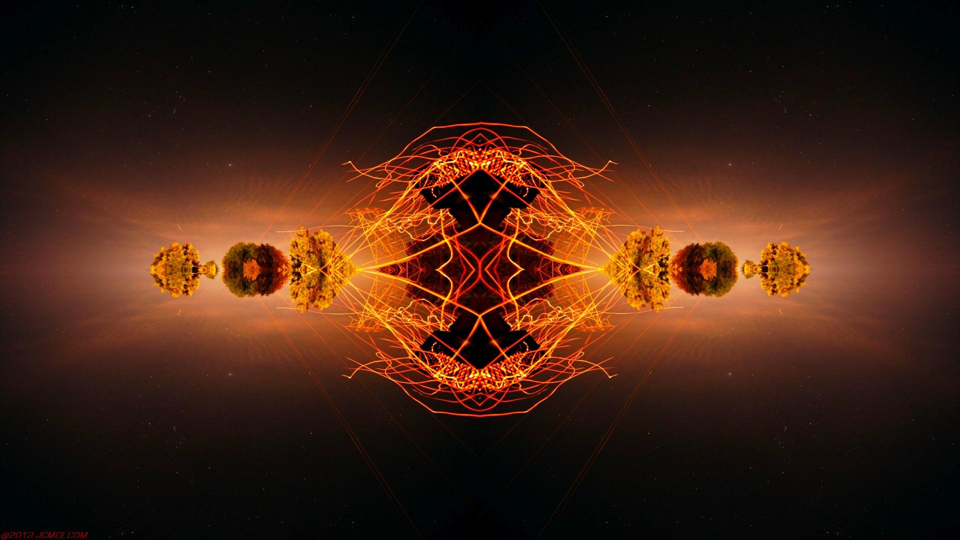 Chimney Sparks Abstract Artwork Timelapse Still Images